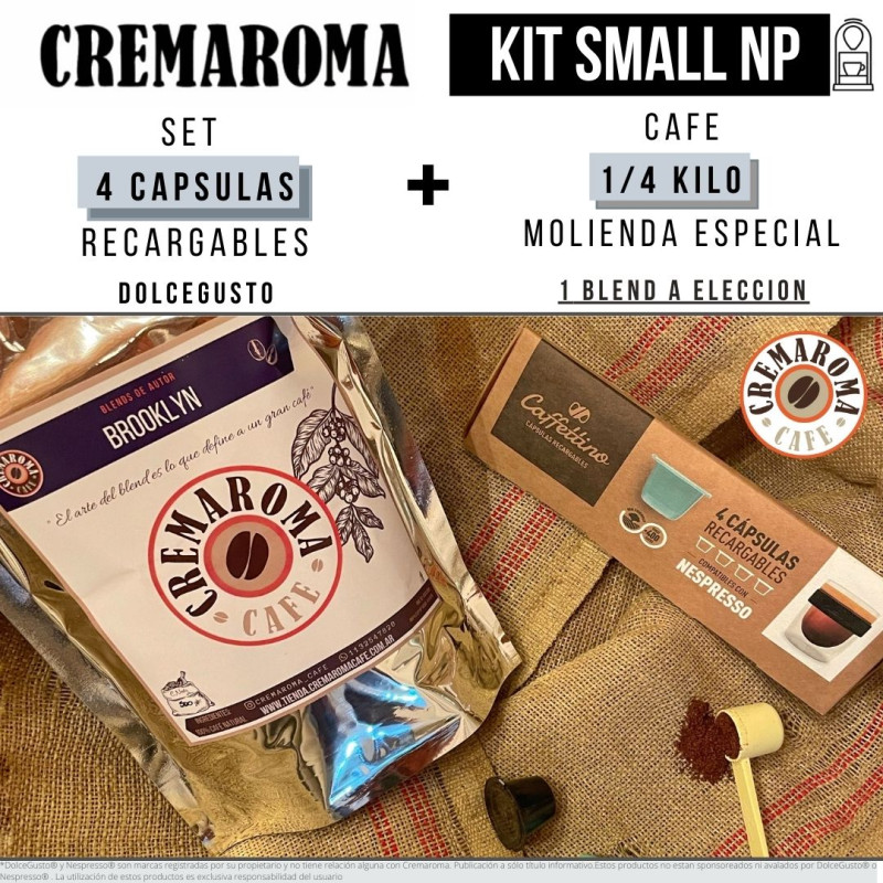 Kit 4 Capsulas Recargables Compatible Nespresso